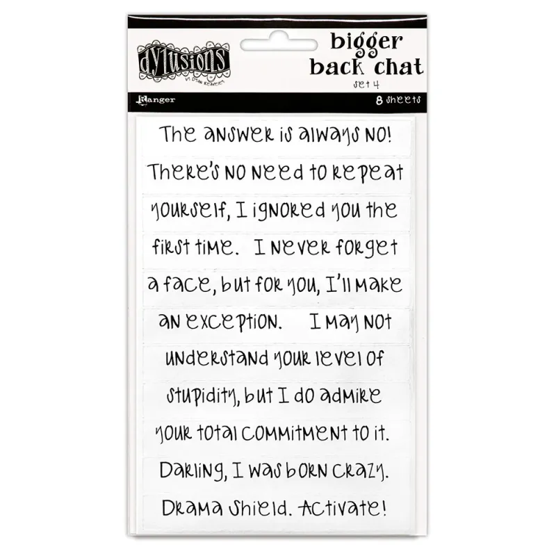 Ranger Dyan Reaveley – Dylusions Bigger Back Chat Set 5 (Hvit)