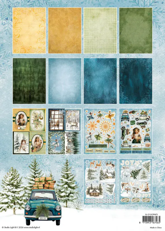 Studio Light – Christmas Forest A4 Die-Cut Designer Paper Pad (SL-CF-DCPP473)