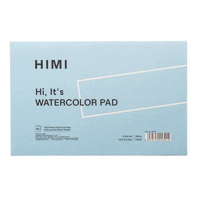 Hovedbilde HIMI Watercolour Akvarellblokk 300g – 20 ...