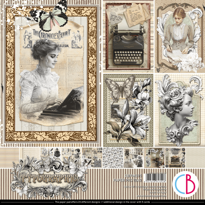 Hovedbilde Ciao Bella – Typographic Paper Pad 12x12