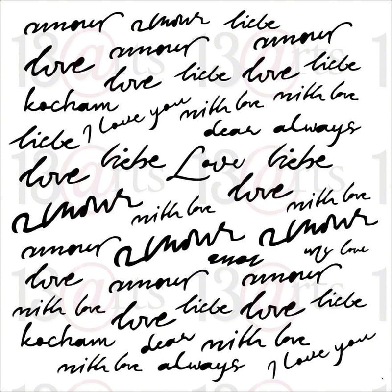 13@rt Love Letters, Rose in Love 6x6