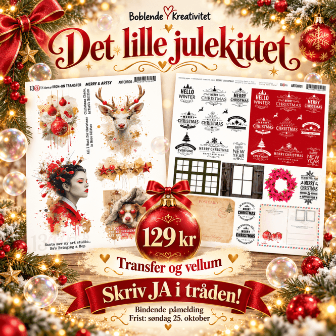 Hovedbilde LITE MIXED MEDIA JULEBOBLE KIT 