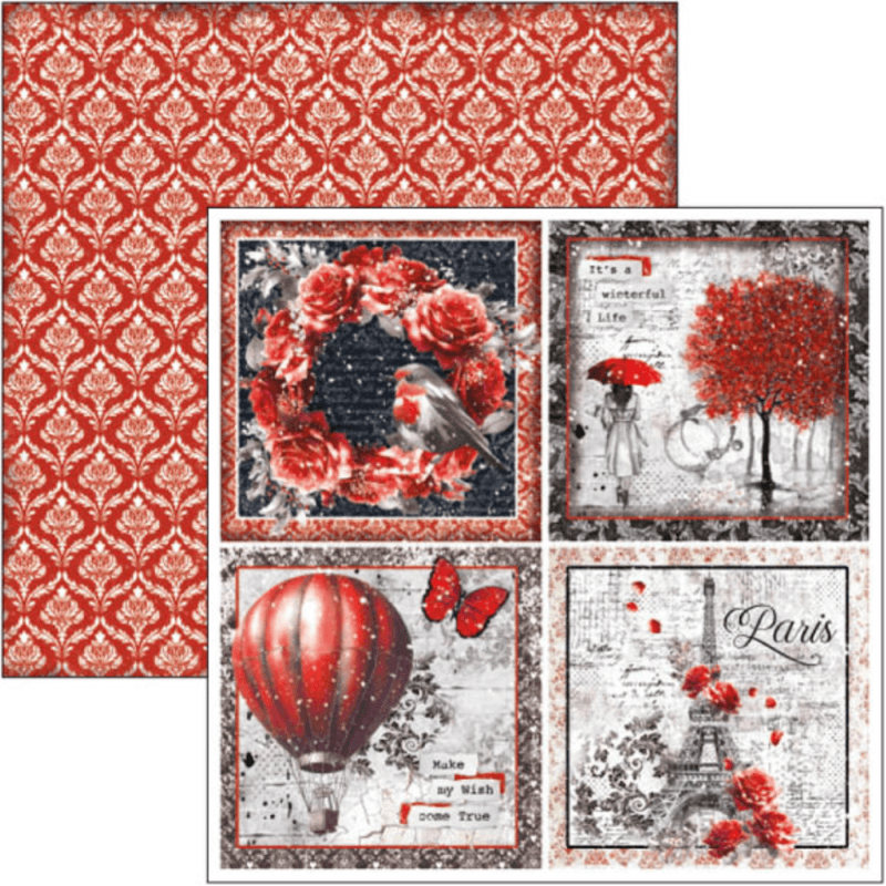 Ciao Bella - Paris Je t'aime - Paper Pad - 8 x 8