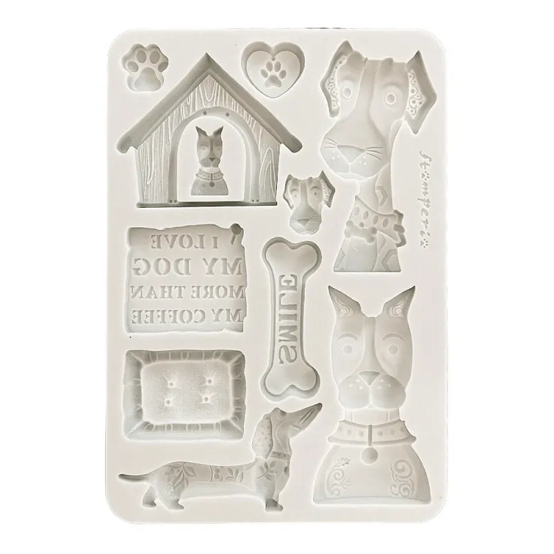 Stamperia – Furry Friends – A5 Silicon Mould I Love My Dog