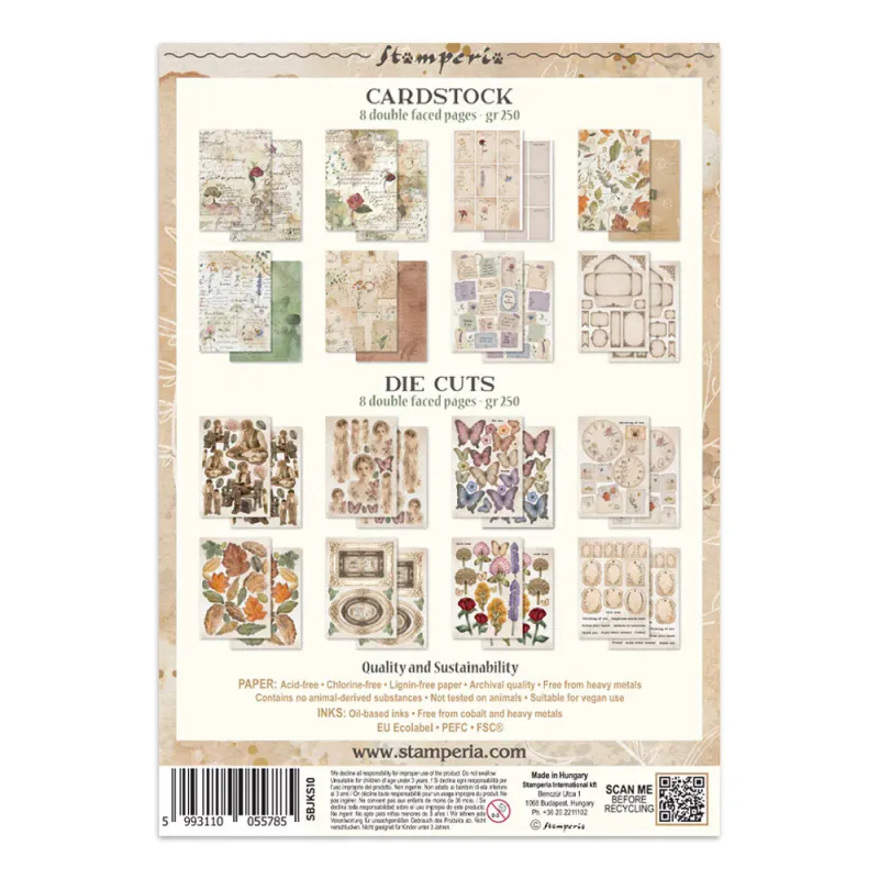 Stamperia Flowers and Poems Junk Journal A5 – Focus Points