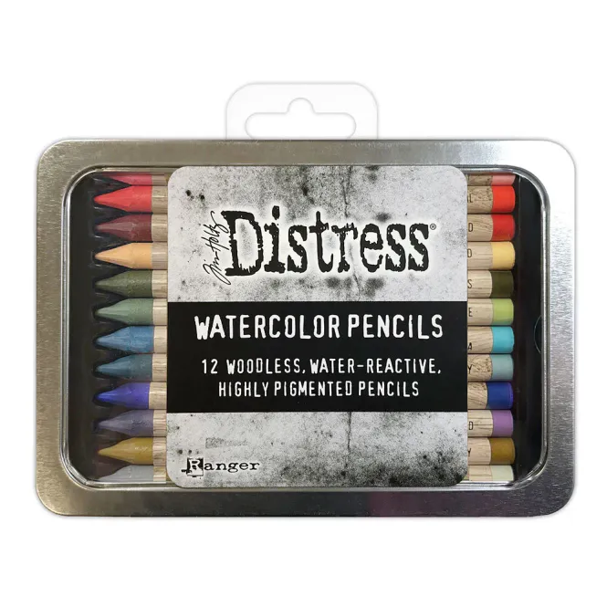 Hovedbilde Tim Holtz Distress akvarellblyanter sett 6 (12 ...