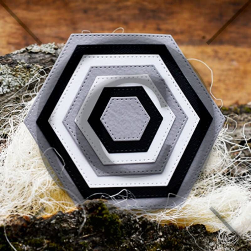 Papirdesign – Heksagon 2 – Dies
