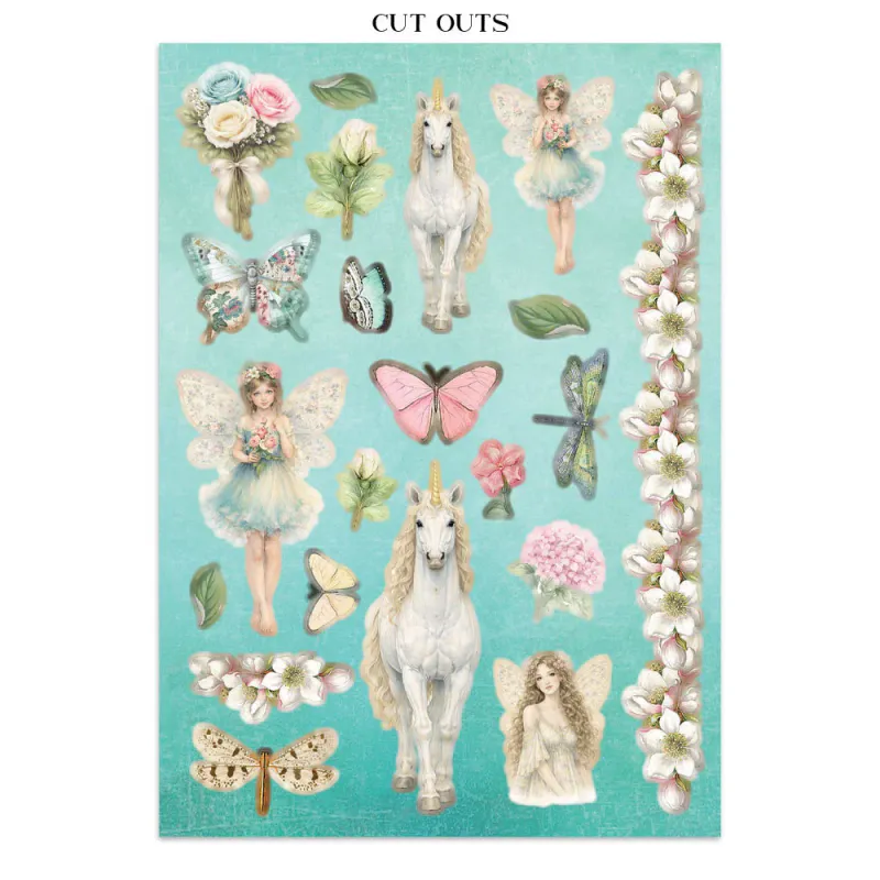 Stamperia – Wonderland Junk Journal Stickers, Backgrounds & Cut-Outs
