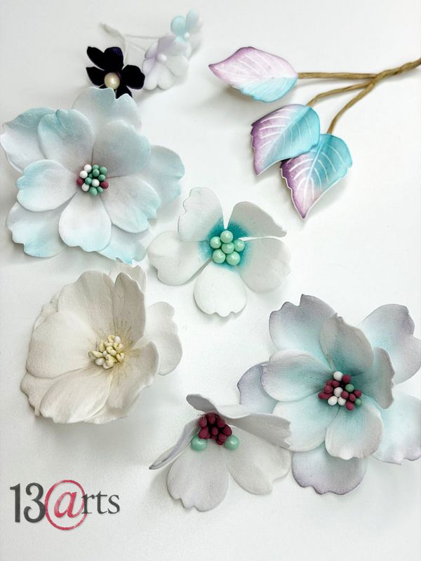 13@rt Foamiran Flowers Tales Of The Sand, Handmade