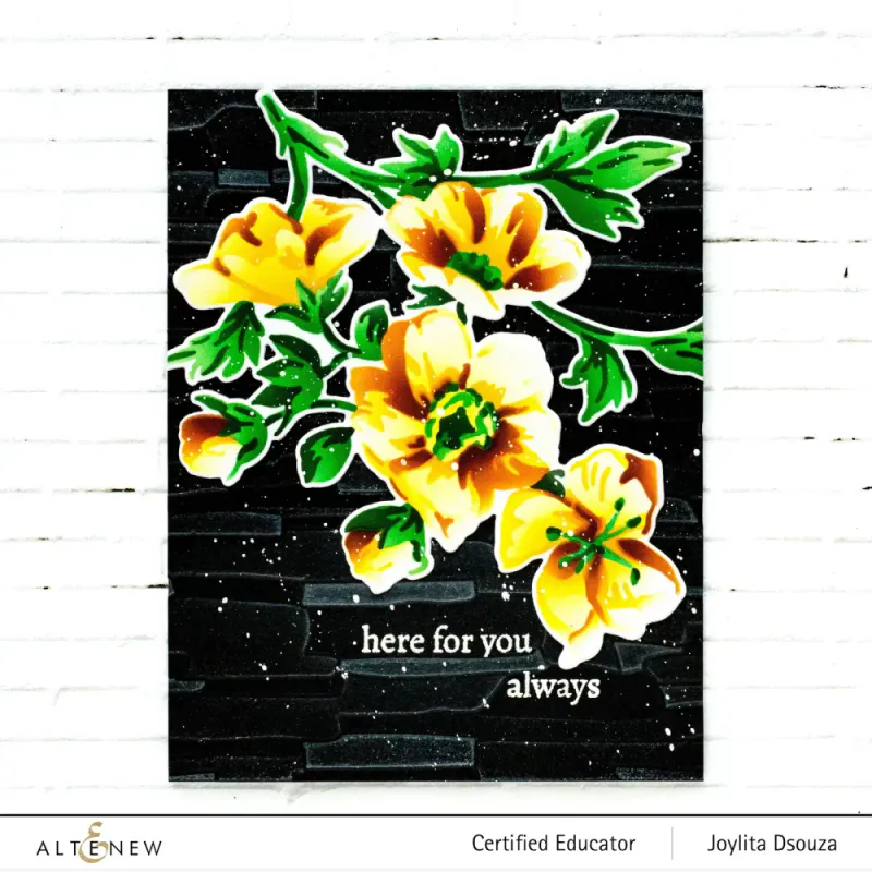 Altenew – Masonry Wall 3D Embossing Folder 6