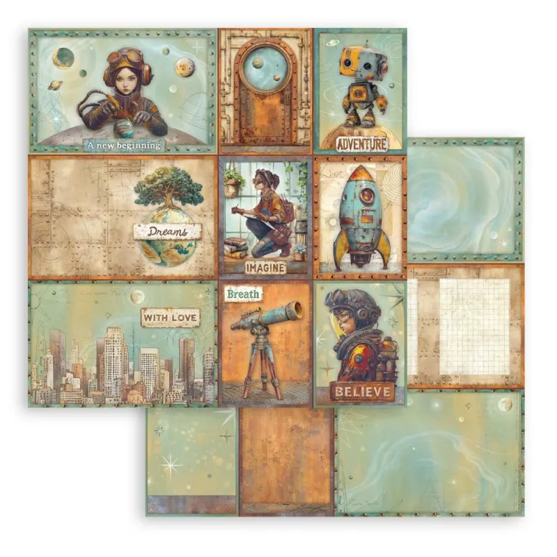 Stamperia A New Beginning Double Face 8x8