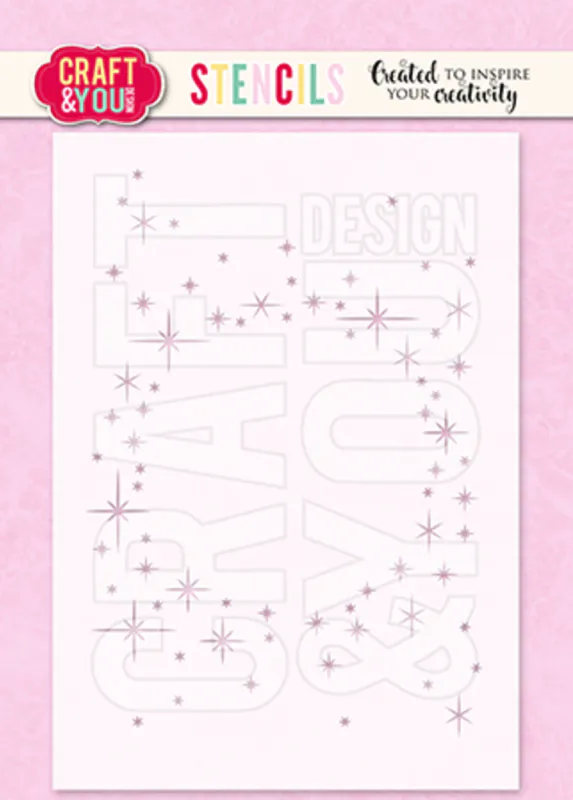 Craft & You – Sparks Wreath A6 Stencil
