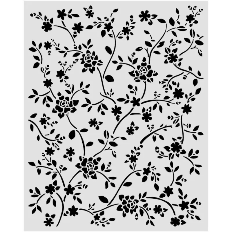 Stamperia – All Around Thick Stencil Ramage 20x25 cm