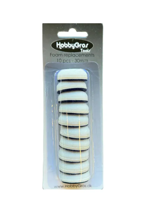 Hovedbilde HobbyGros Foam Replacements 30 mm (10 stk)