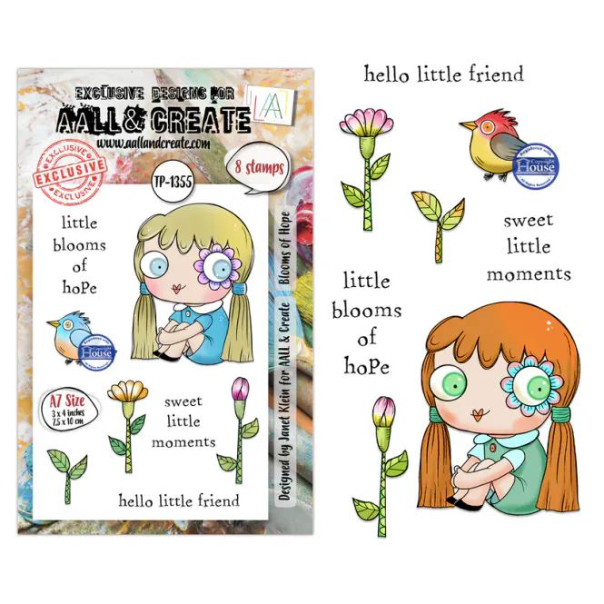 Hovedbilde AALL & Create A7 Clear Stamp Set – Blooms ...