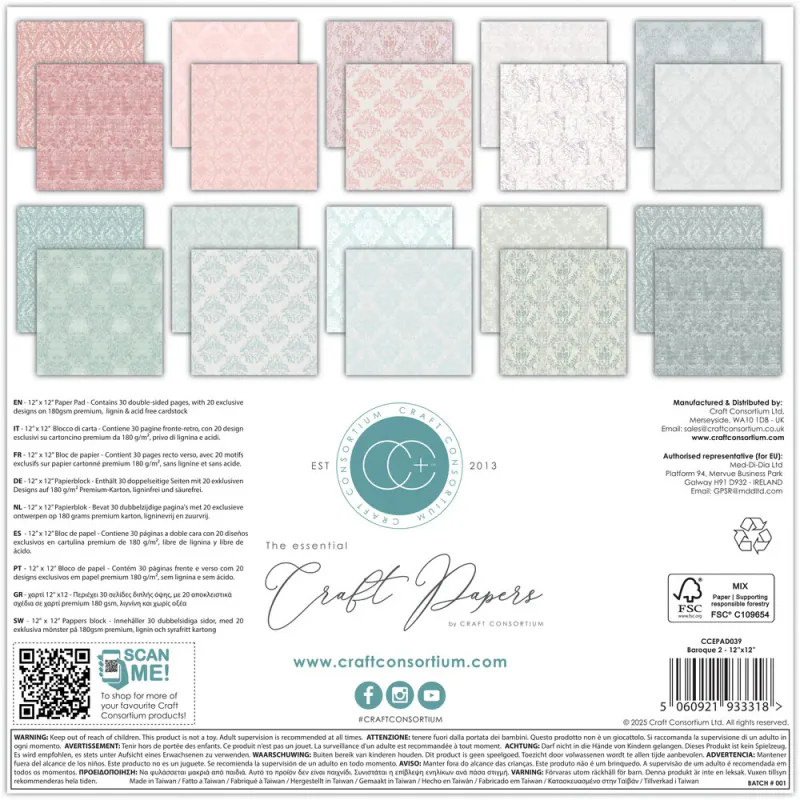 Craft Consortium – Baroque 2 – Essential Craft Papers 12