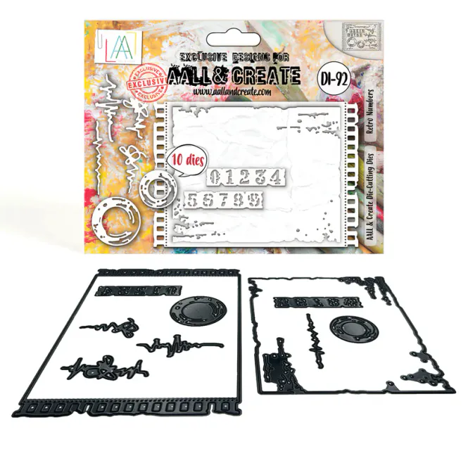 Hovedbilde AALL & Create Die Set – Retro Numbers ...
