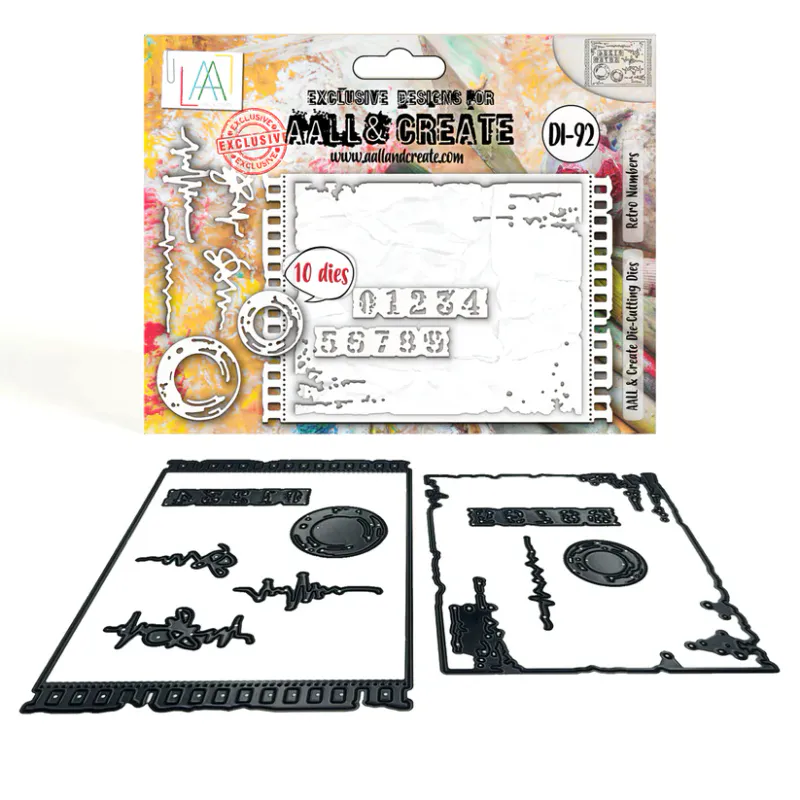 AALL & Create Die Set – Retro Numbers – DI-92