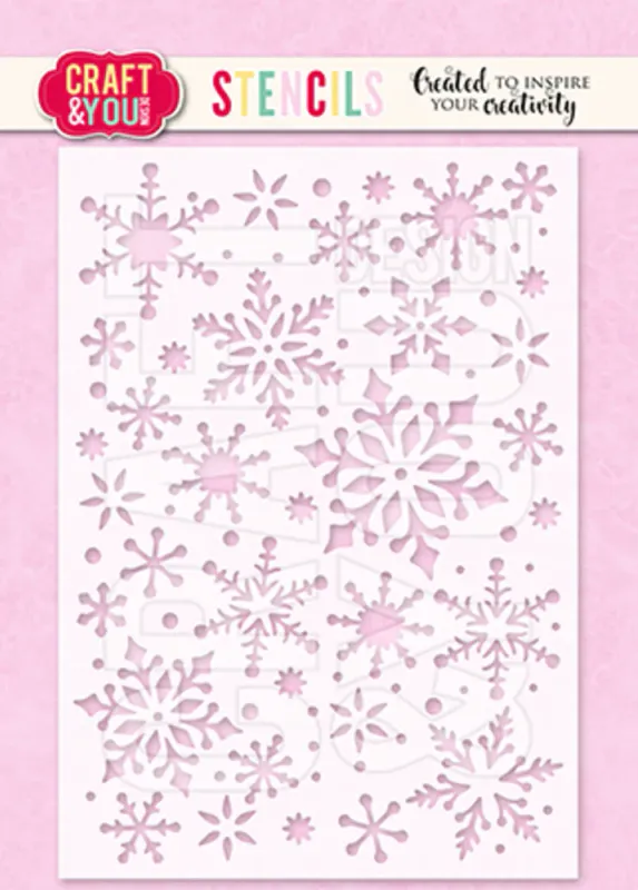 Craft & You Design – Snowflakes 2 A6 Stencil (SC012)