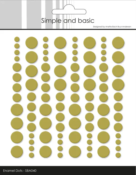 Hovedbilde Simple and Basics – Enamel Dots | Olive
