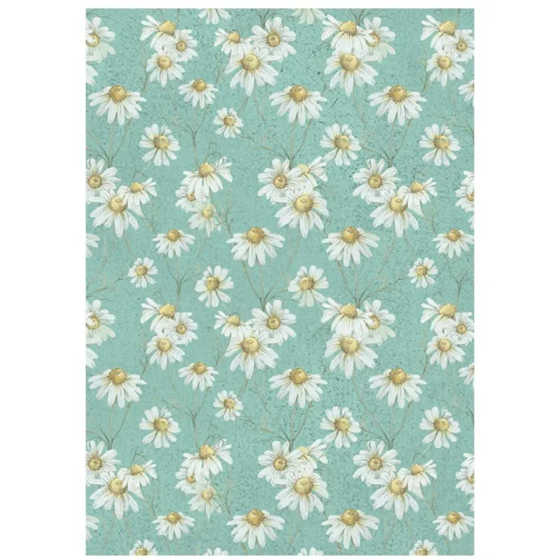 Stamperia – Daisy Art Rice Paper Backgrounds A6