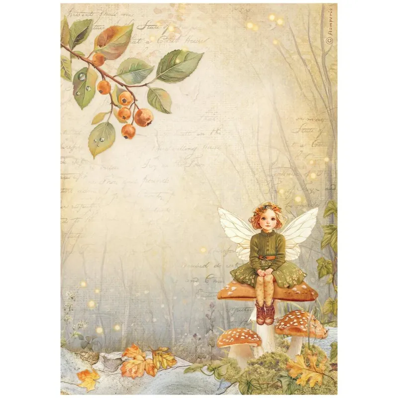Stamperia – Whispering Woods A4 Rispapir – Fe