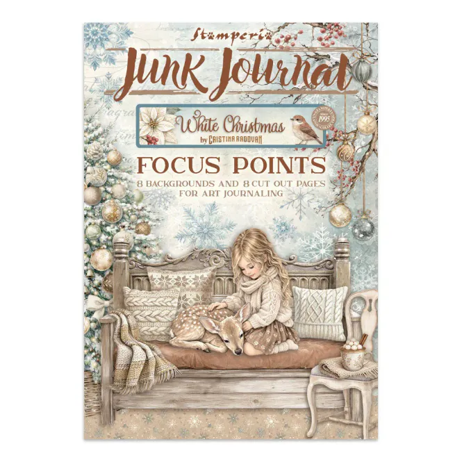 Hovedbilde Stamperia White Christmas Junk Journal A5 – ...