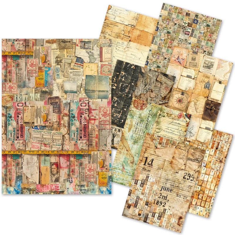 CB Ciao Bella Journey Ahead Craftmix Mixed A5 Paper Pack (8 pcs)
