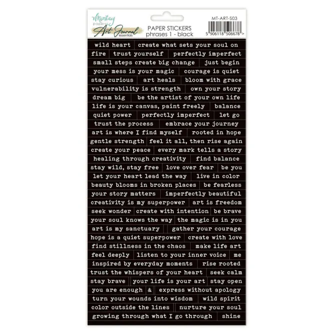 Hovedbilde Mintay – Art Journal Paper Stickers Phrases ...