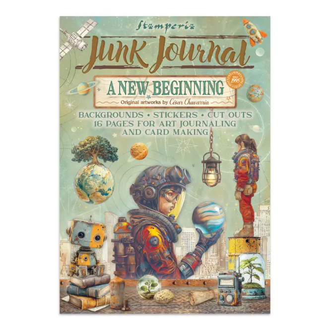 Hovedbilde Stamperia A New Beginning Junk Journal Stickers, ...