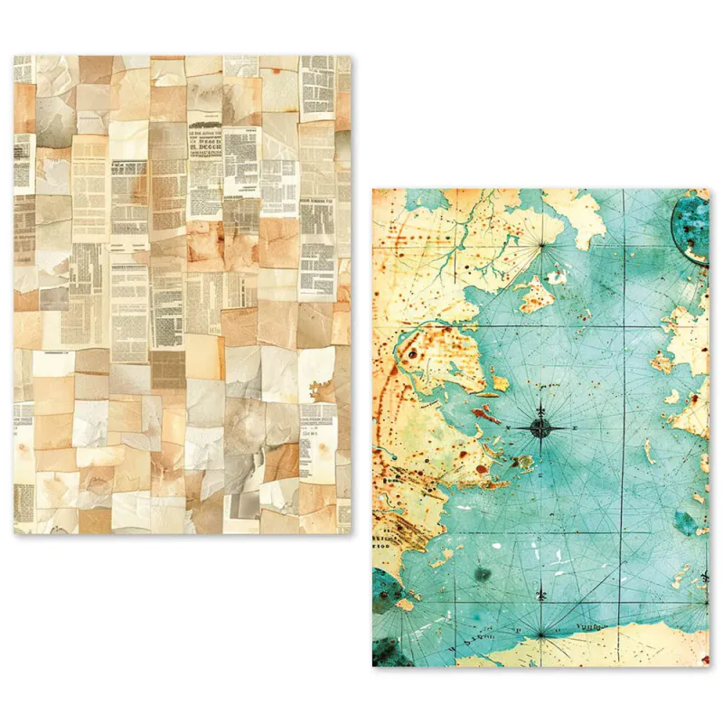 Ciao Bella – Fragments of Time A5 Tissue Paper Set (24 ark)