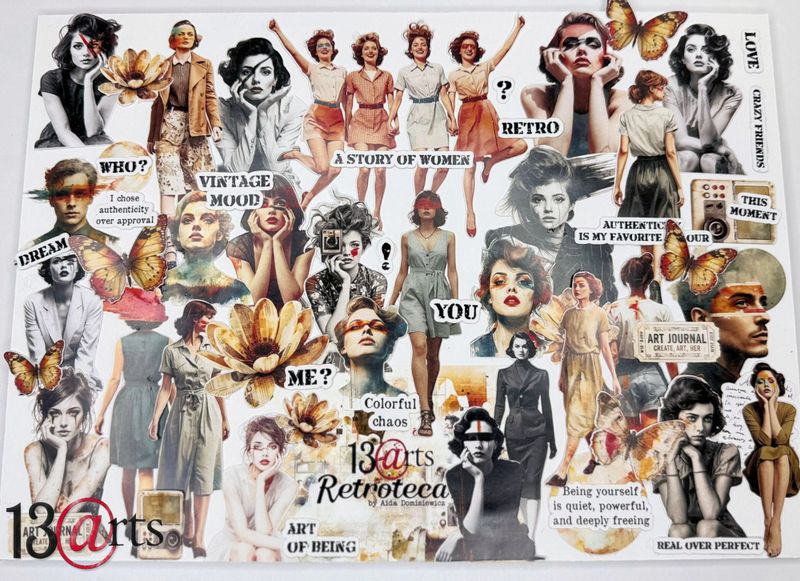 13@rt Retroteca Die Cuts Set