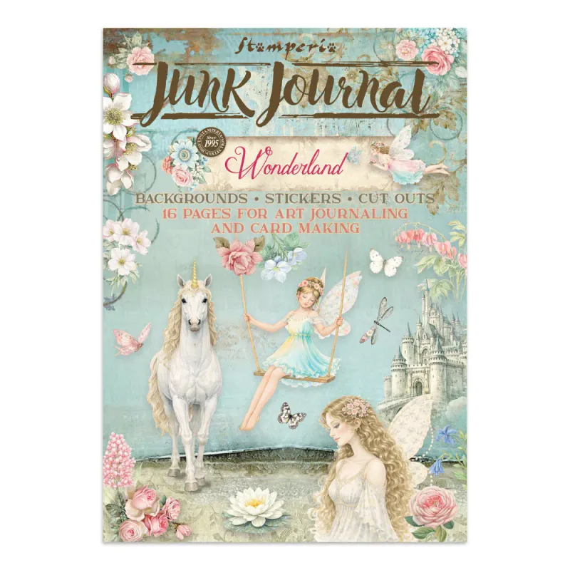 Stamperia – Wonderland Junk Journal Stickers, Backgrounds & Cut-Outs