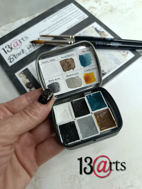 Hovedbilde 13@RT Black Velvet Mini Watercolor Set