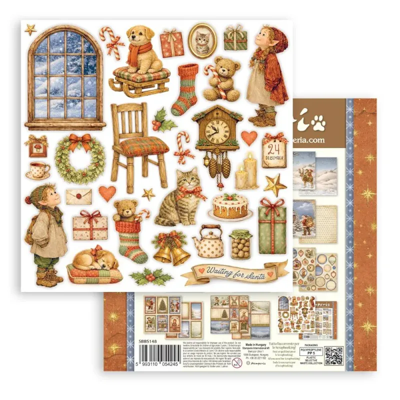 Stamperia Silent Night Paper Pad 8 × 8