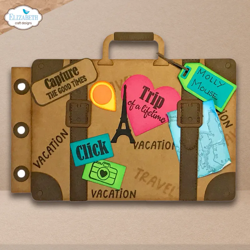 Elisabeth Craft Designs – Destination Fun Stamp Sentiments by Cute & Whimsical