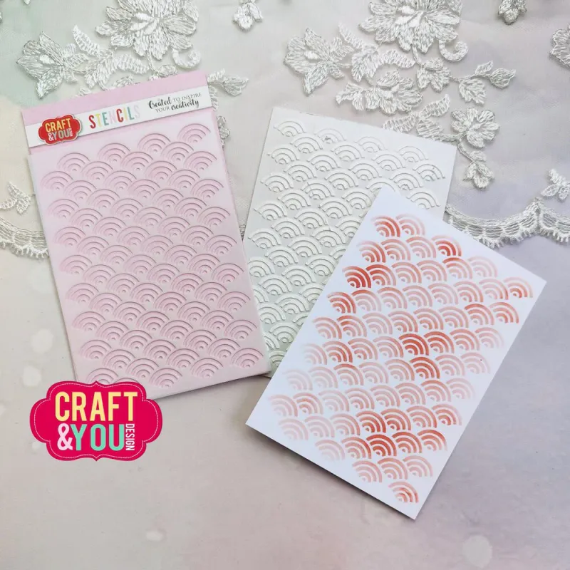 Craft & You – Waves A6 Stencil