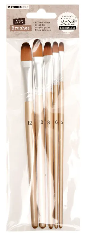 STUDIO LIGHT FILBERT ART BRUSHES – JENINE’S MINDFUL ART ESSENTIALS