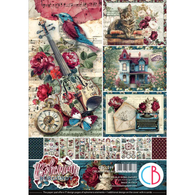Hovedbilde Ciao Bella – Bohemian Burgundy Creative Pad ...