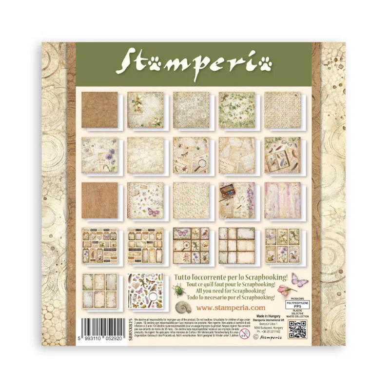 Stamperia – All Around 8x8 Inch Paper Pack Maxi Pad