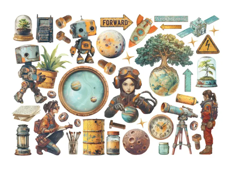 Stamperia A New Beginning Ephemera 41 pcs