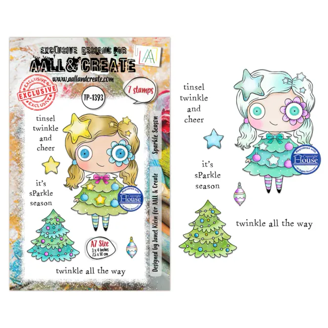 Hovedbilde AALL & Create A7 Clear Stamp Set – Sparkle ...