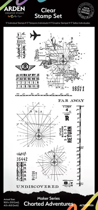 Arden Creative Studio – Charted Adventures Clear Stamp Set 4