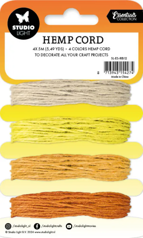 Studiolight – Hemp Cord | Shades of Yellow