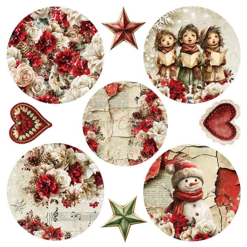 Craft O’Clock Spirit of Christmas Mix Medium Paper Set 8 × 8