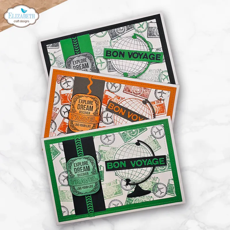Elizabeth Craft Designs – Rest & Relaxation Stempel- og Die-sett – Let's Go!