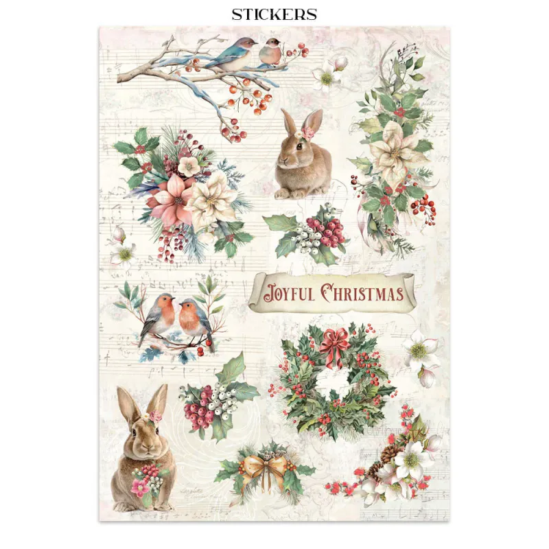 Stamperia – Winter Magic Junk Journal – Stickers, Backgrounds & Cut Outs