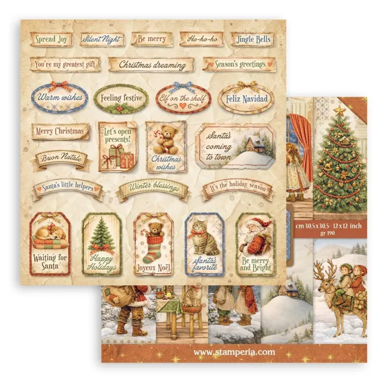 Stamperia Silent Night Paper Pad 12 × 12