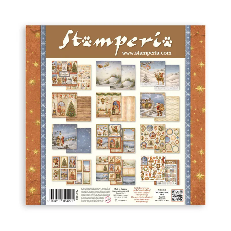 Stamperia Silent Night Paper Pad 12 × 12