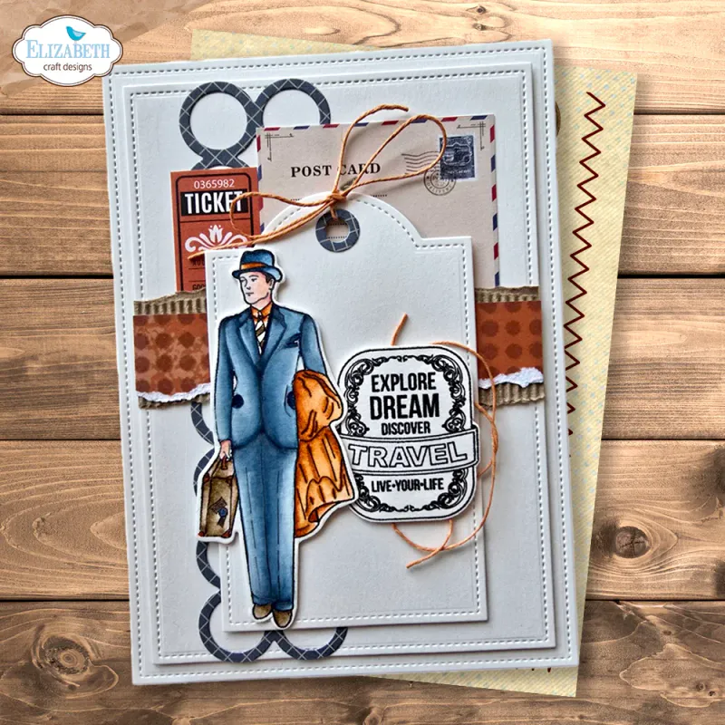 Elizabeth Craft Designs – Rest & Relaxation Stempel- og Die-sett – Let's Go!